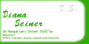 diana seiner business card